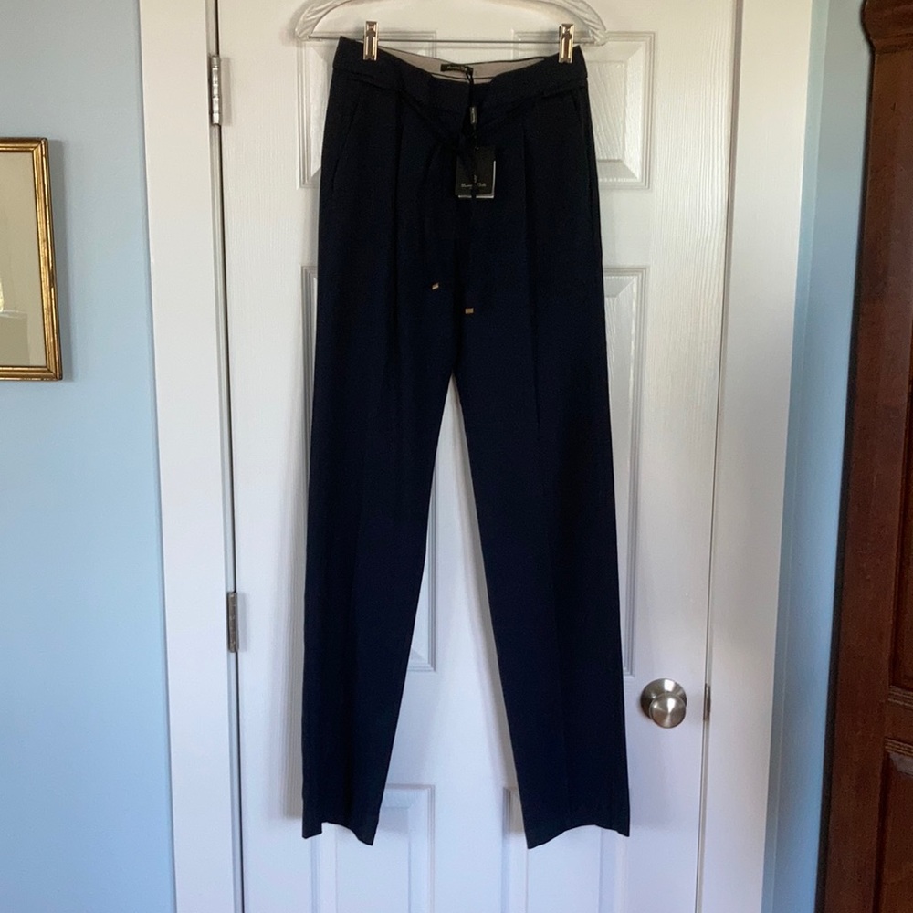 Women’s navy blue Massimo Dutti pants size 2 new